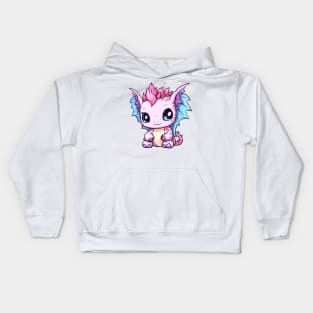 Kawaii Dragon Drawing Kids Hoodie